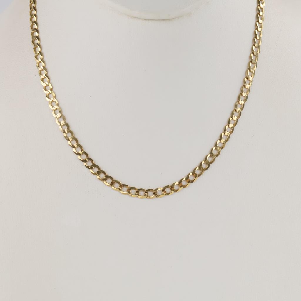 14kt Gold Curb Chain Necklace