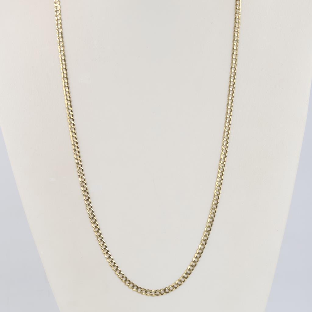 14kt Gold Curb Chain Necklace