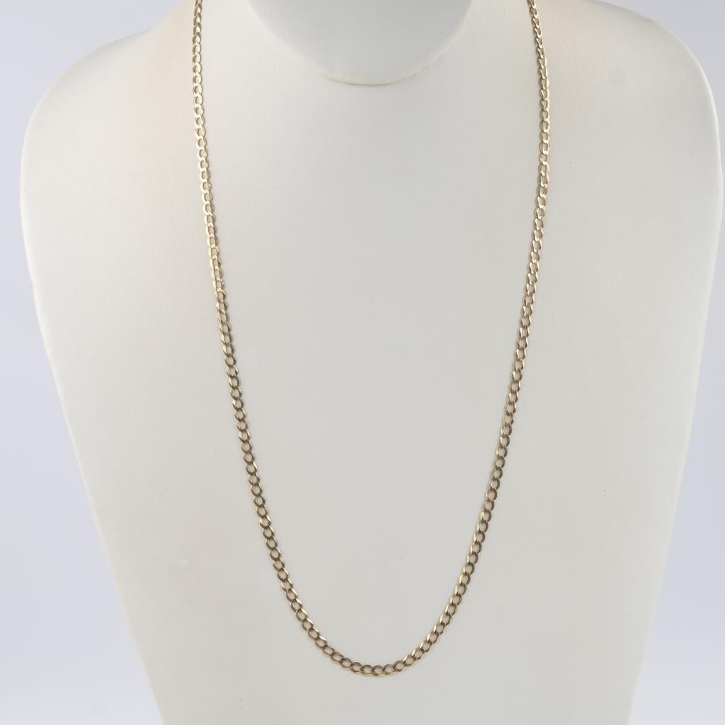 14kt Gold Curb Chain Necklace