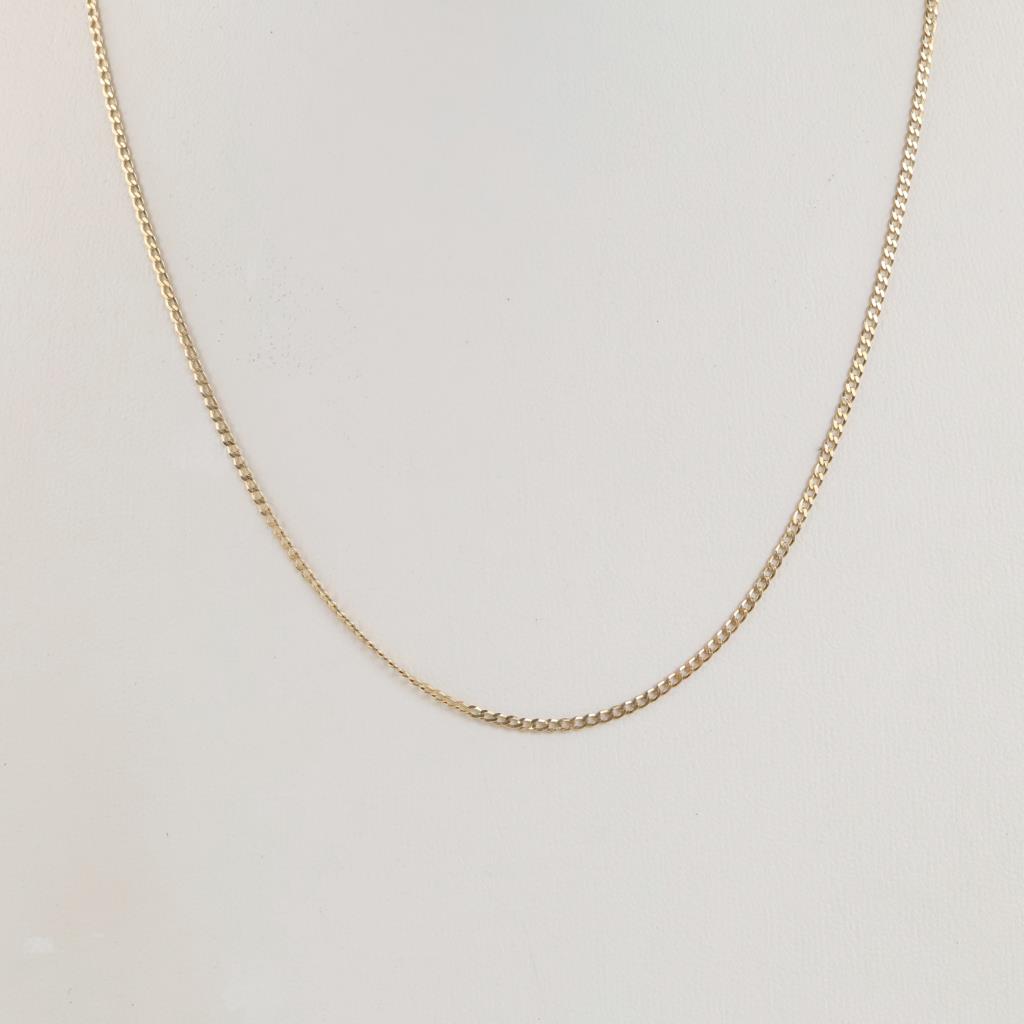14kt Gold Curb Chain Necklace