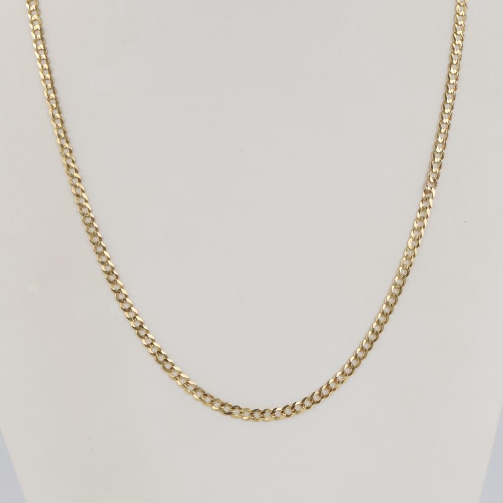 14kt Gold Curb Link Necklace