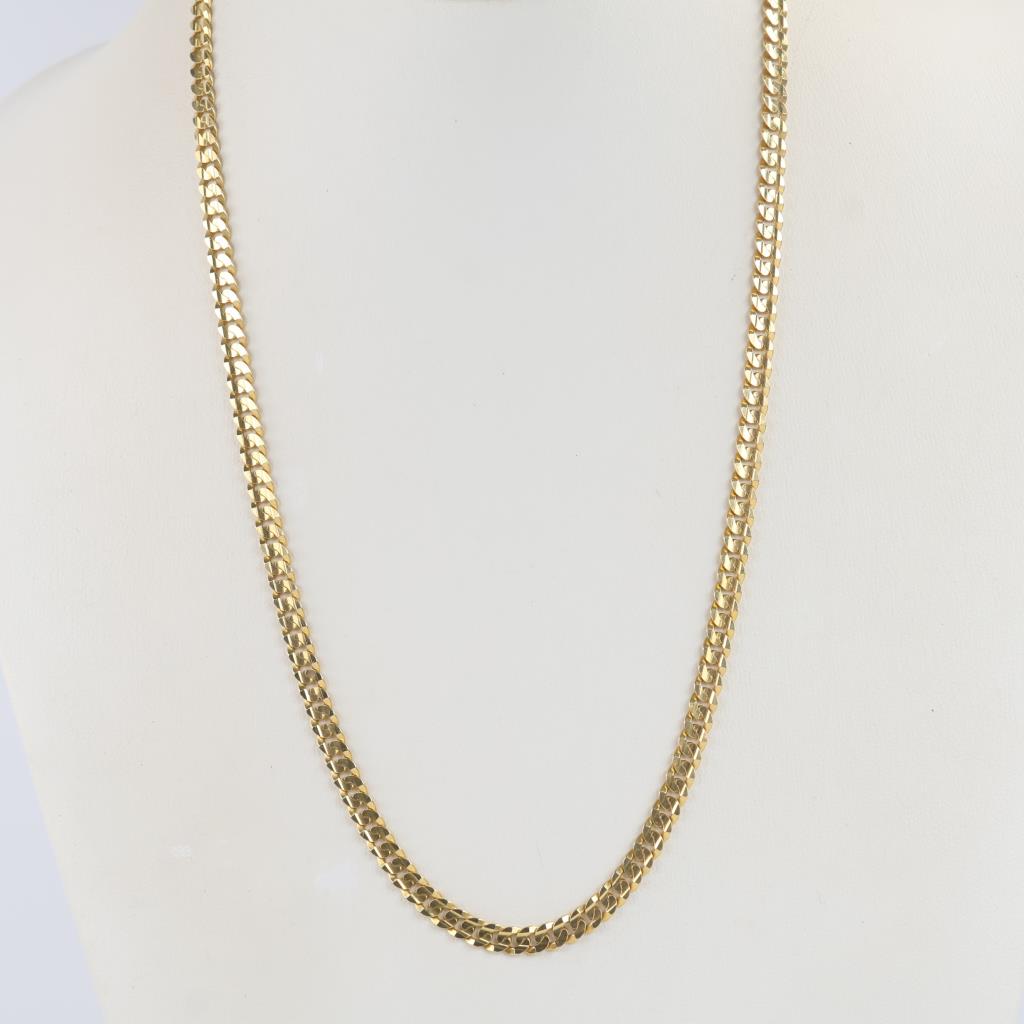 14kt Gold Curb Link Necklace