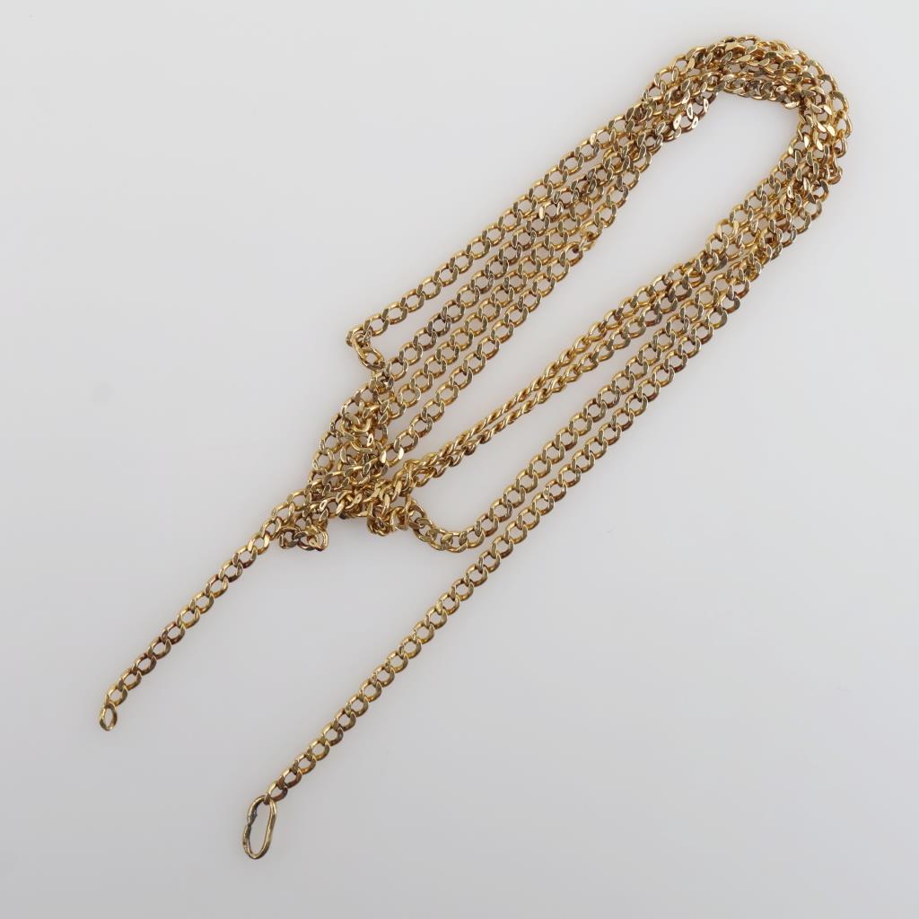 14kt Gold Curb Link Necklace