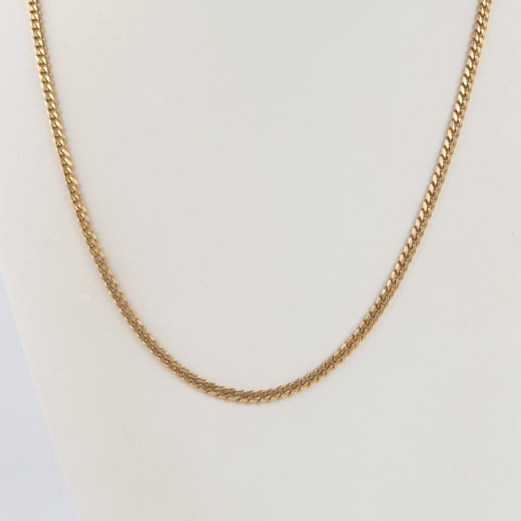 14kt Gold Curb Link Necklace
