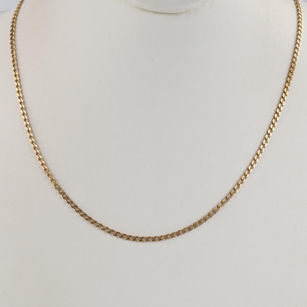14kt Gold Curb Link Necklace
