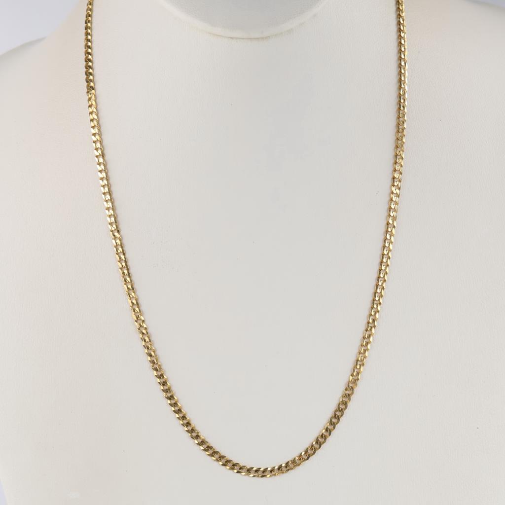 14kt Gold Curb Link Necklace