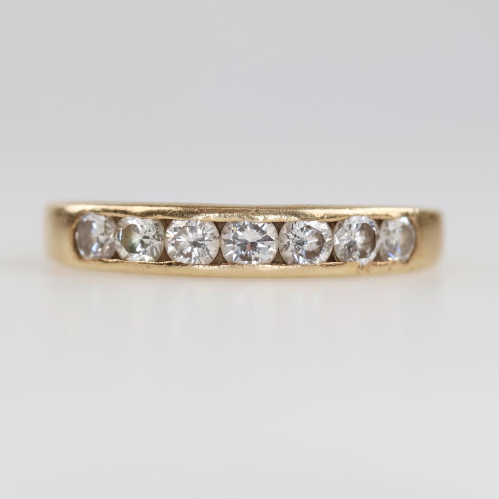 14kt Gold Diamond Band