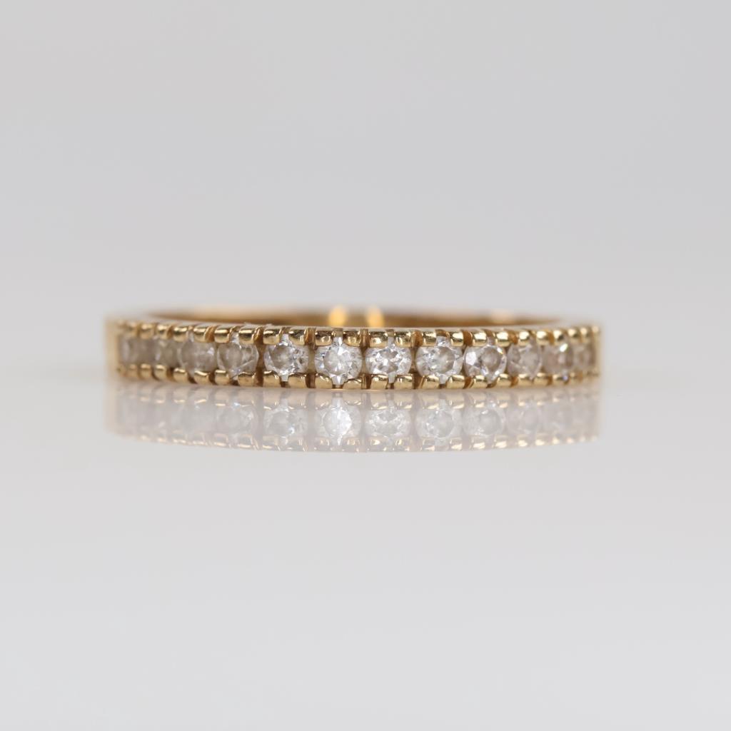 14kt Gold Diamond Band