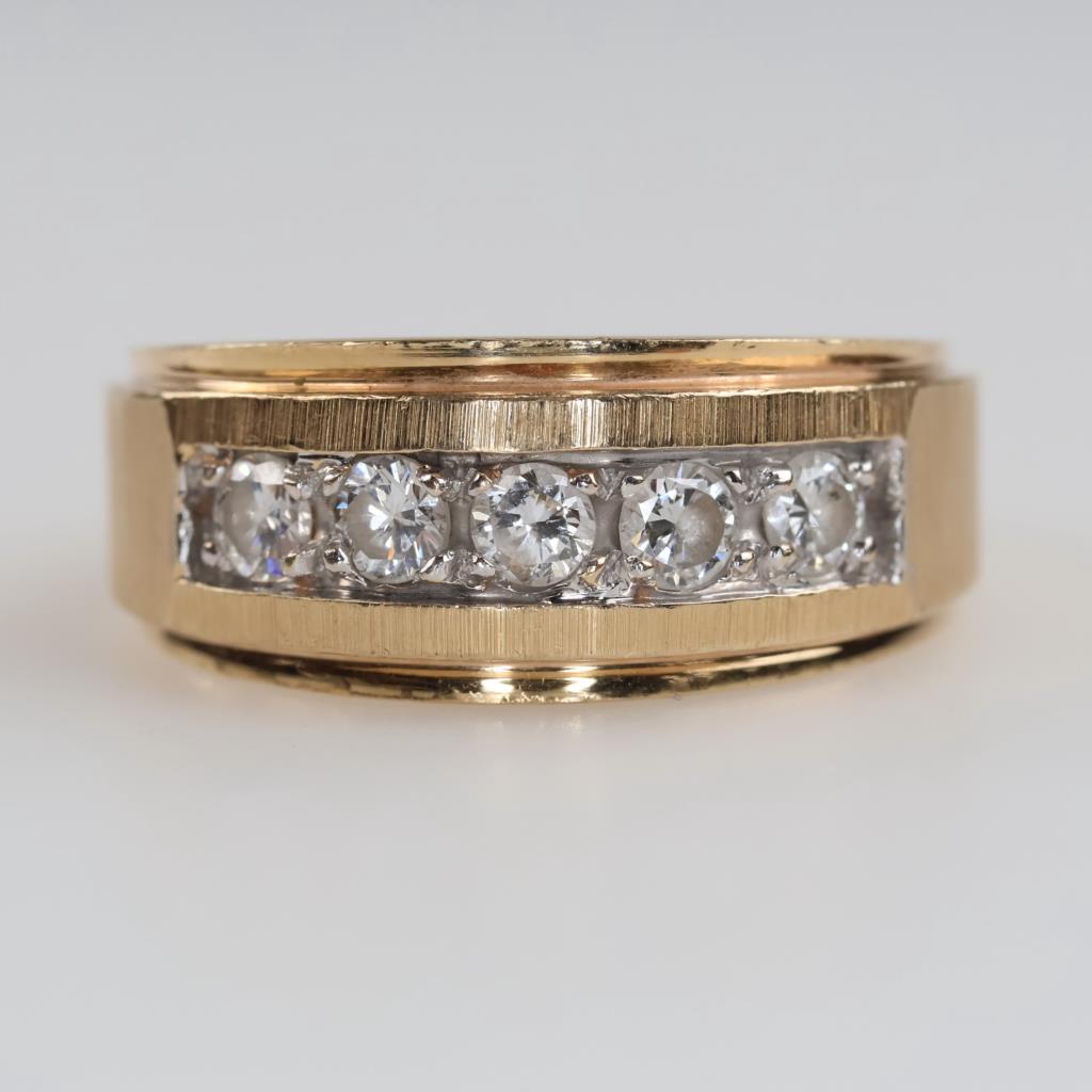 14kt Gold Diamond Band