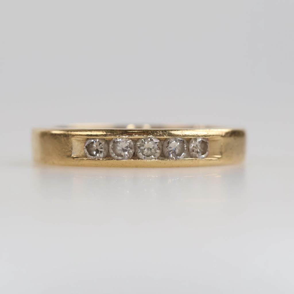 14kt Gold Diamond Band