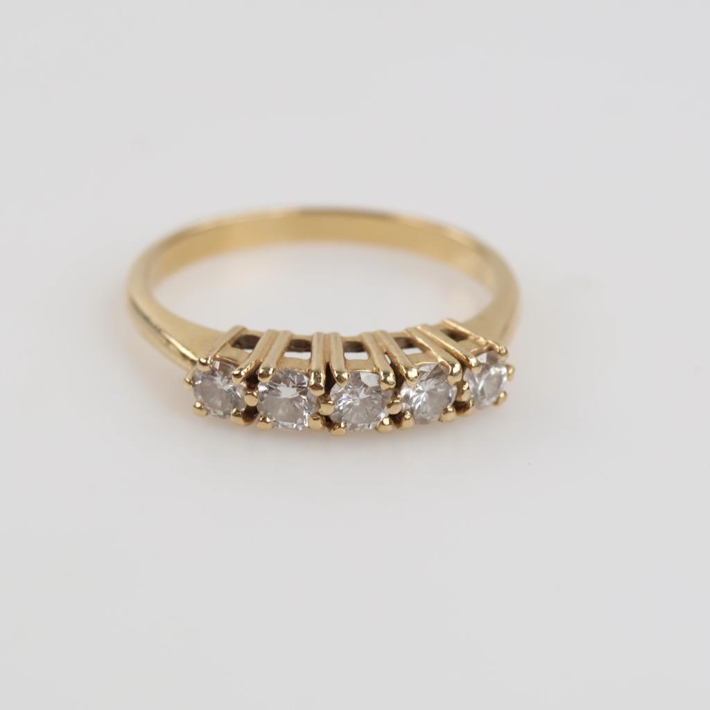 14kt Gold Diamond Band