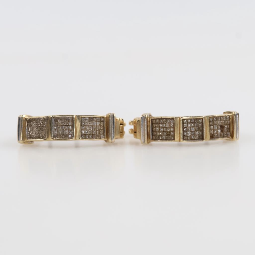 14kt Gold Diamond Earrings