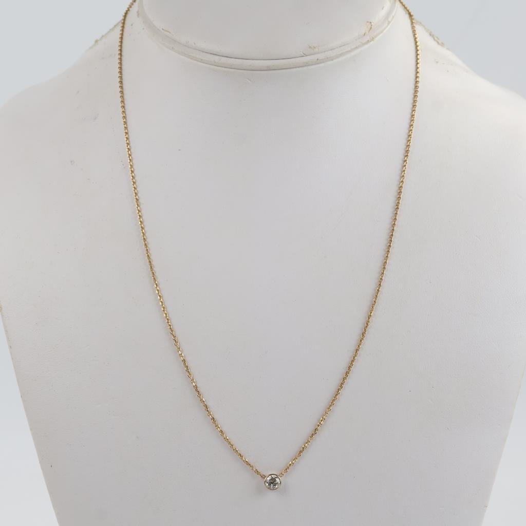 14kt Gold Diamond Pendant Necklace