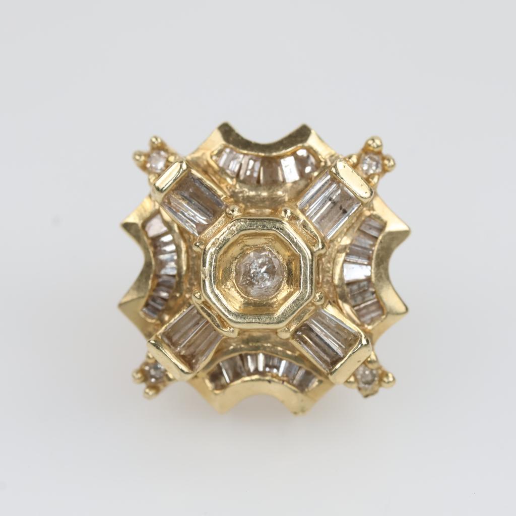 14kt Gold Diamond Single Earring
