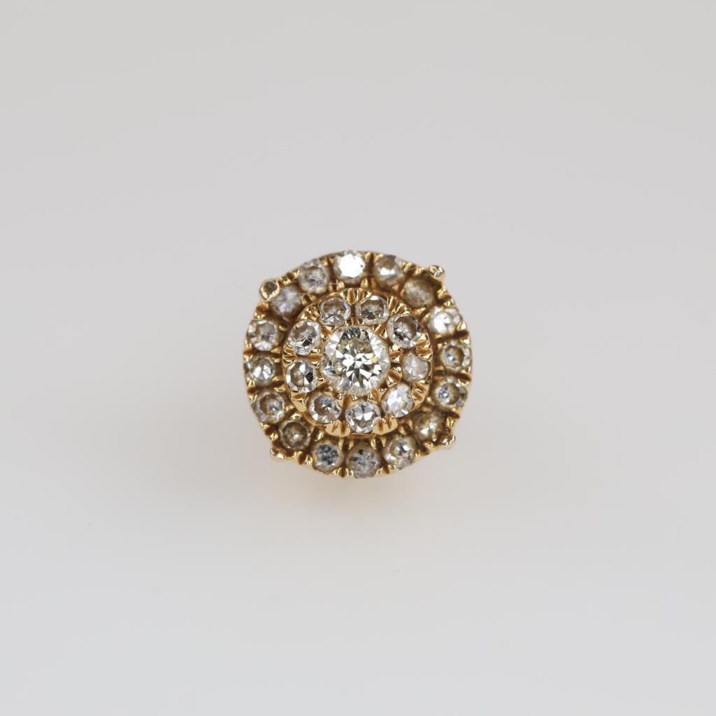 14kt Gold Diamond Single Earring