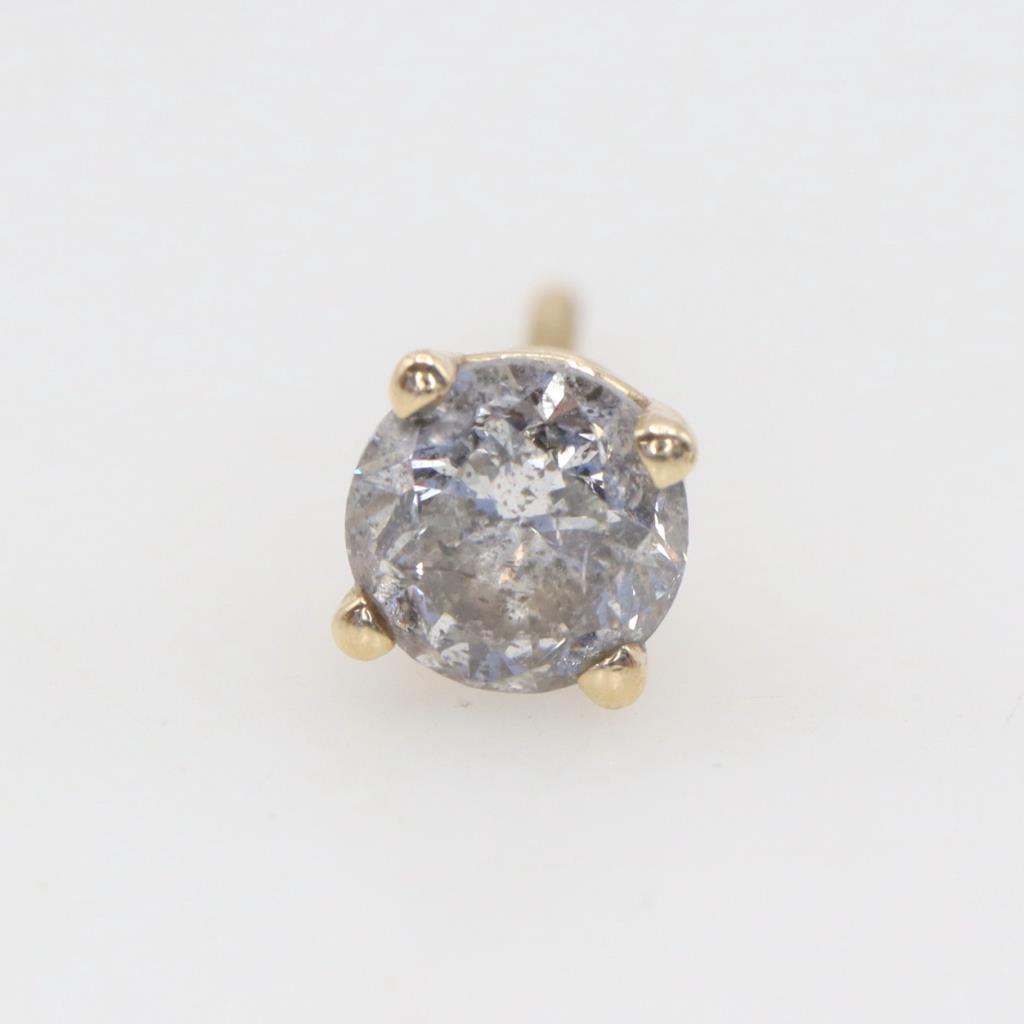 14kt Yellow Gold 2mm CZ Stud Earrings – Includes Gift Box & Free Shipping