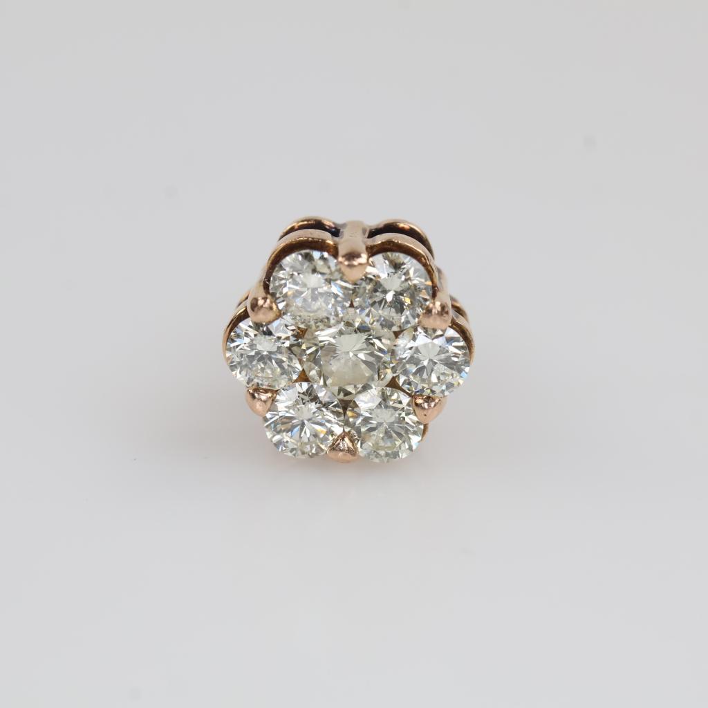 14kt Gold Diamond Stud Earring