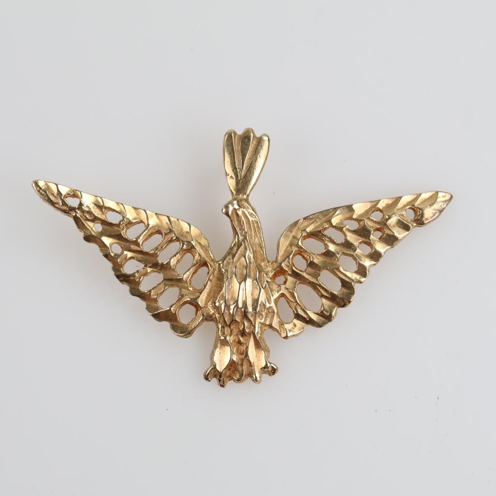 14kt Gold Eagle Pendant