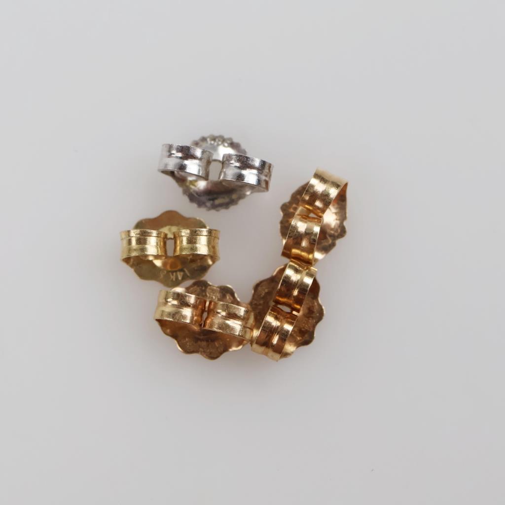 14kt Gold Earring Backs, 5 Pieces