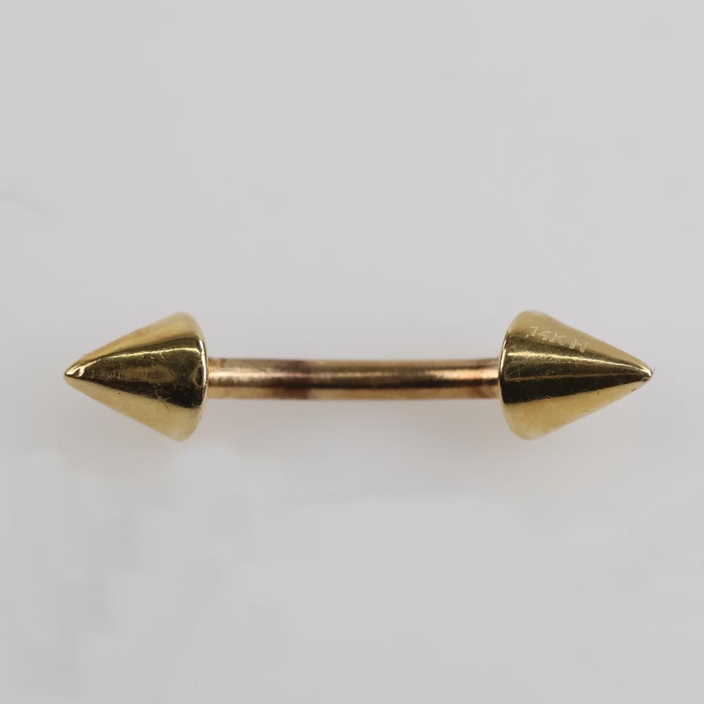 14kt Gold Eyebrow Ring