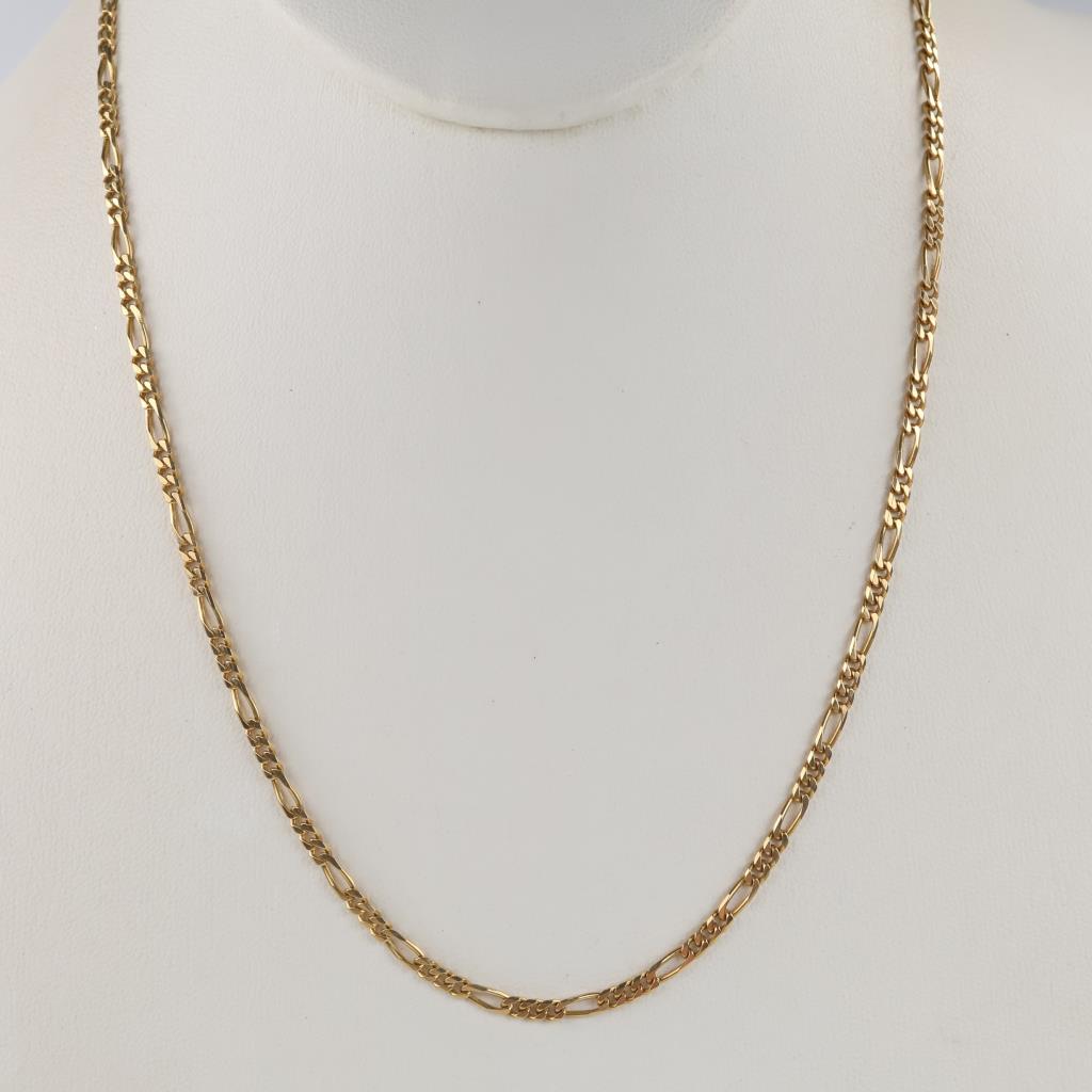 14kt Gold Figaro Chain Necklace