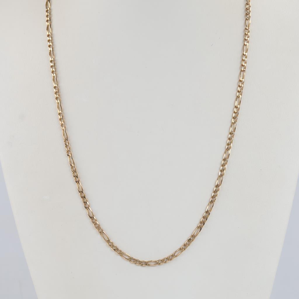 14kt Gold Figaro Chain Necklace