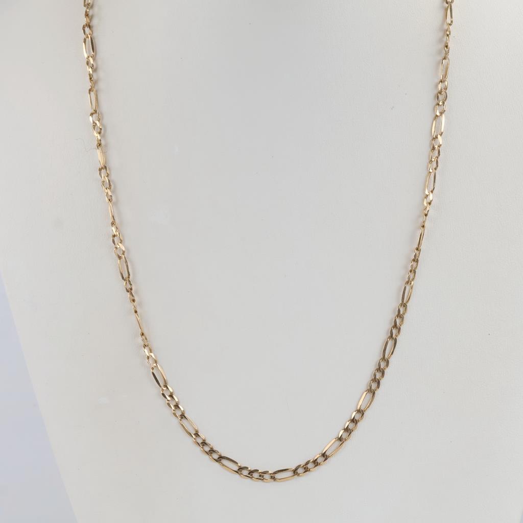 14kt Gold Figaro Chain Necklace