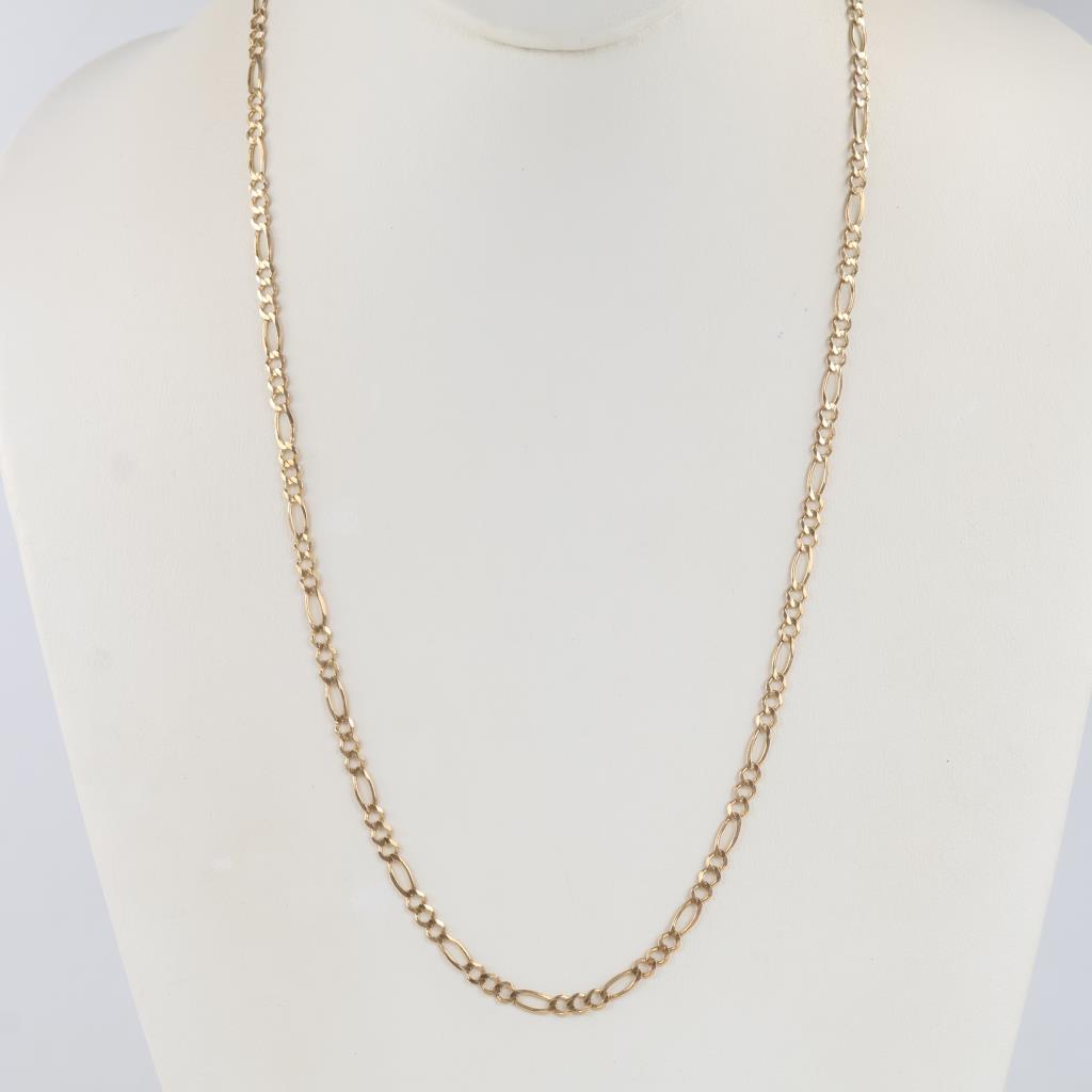 14kt Gold Figaro Chain Necklace