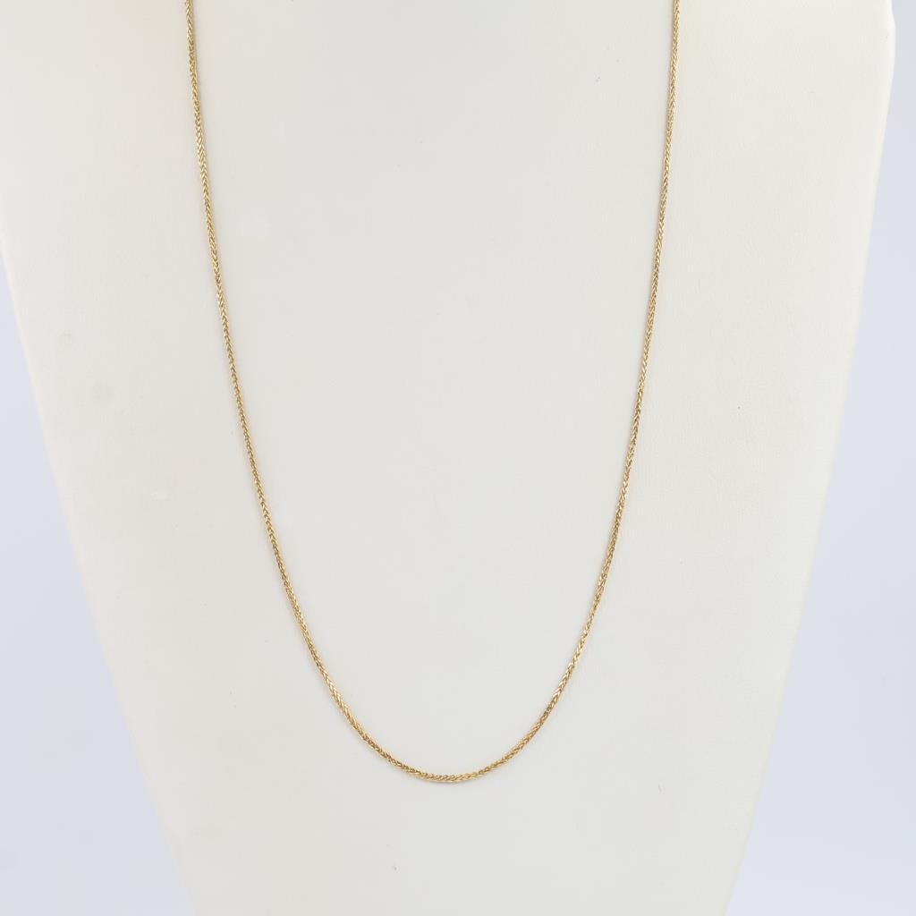 14kt Gold Foxtail Chain Necklace
