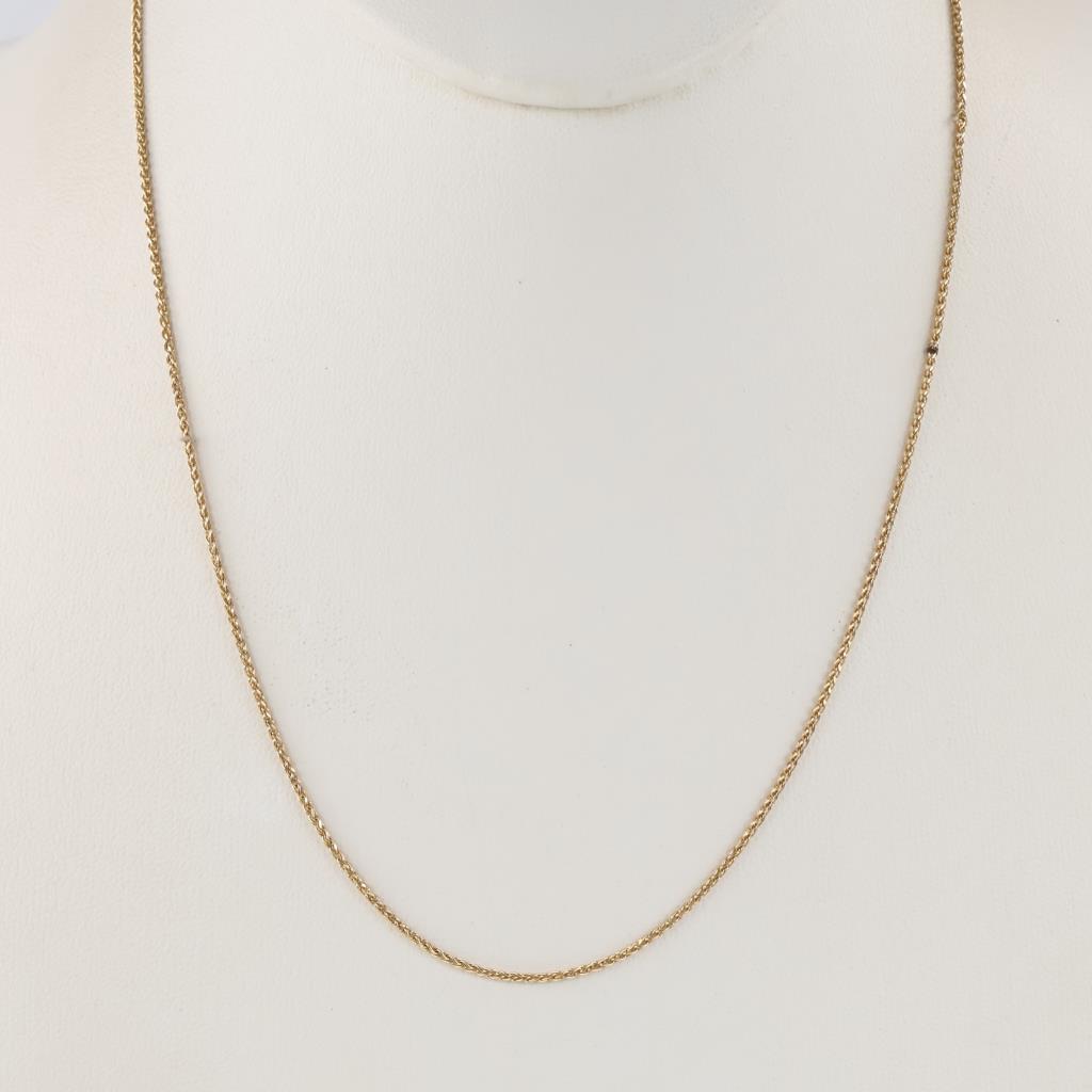 14kt Gold Foxtail Link Necklace
