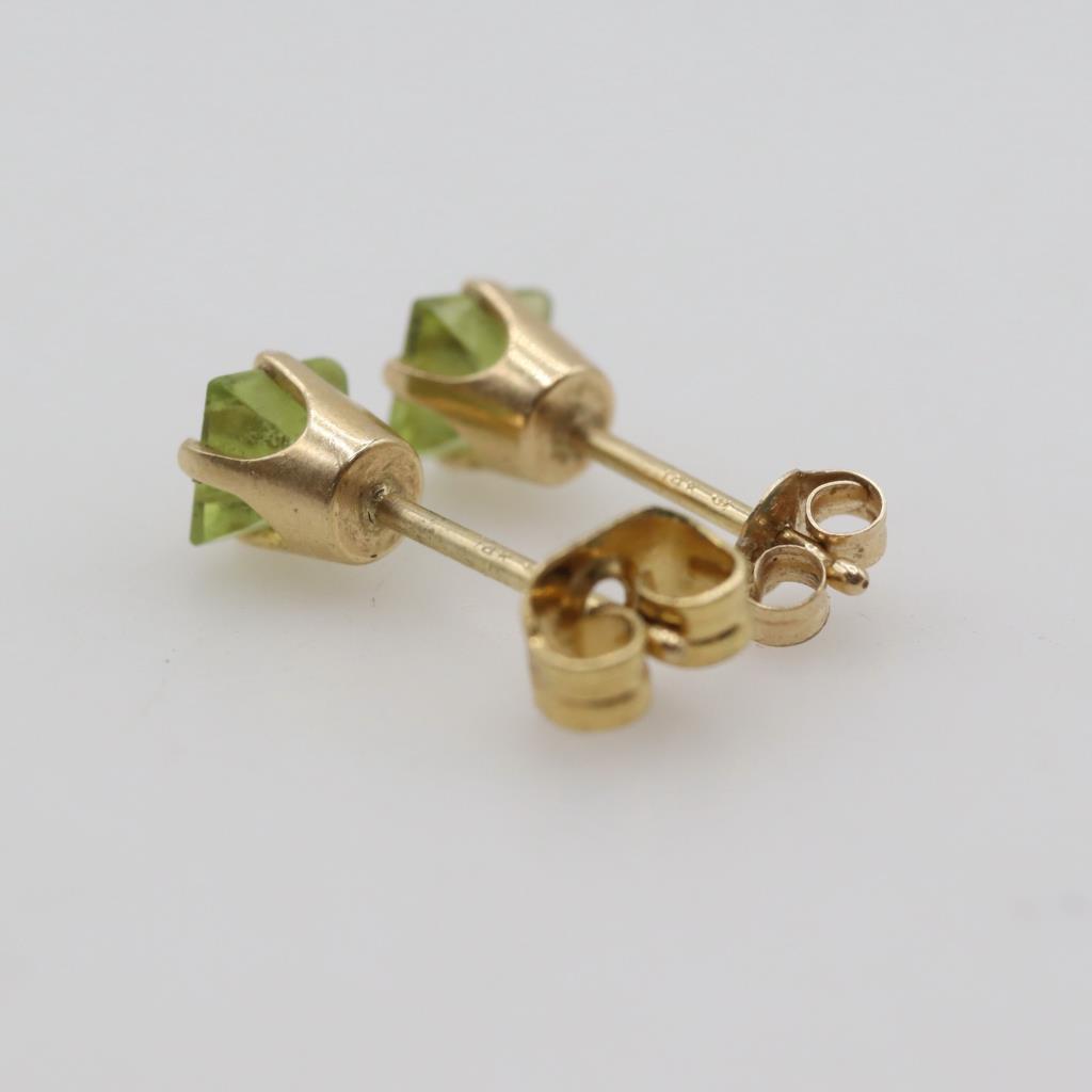 Green Stone Earrings