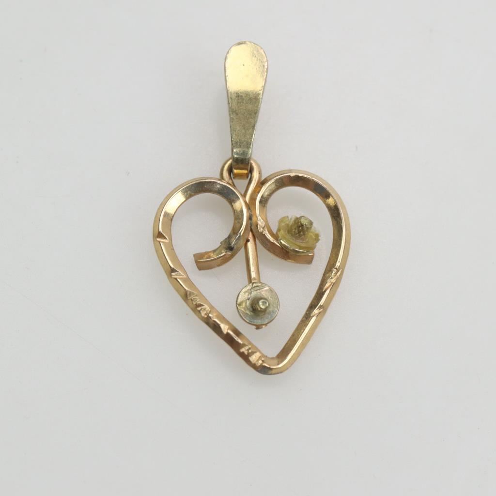 Solid Gold Heart Pendant - Louy Magroos