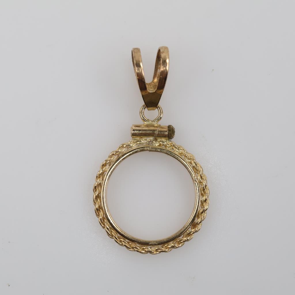 14kt Gold Holder Pendant