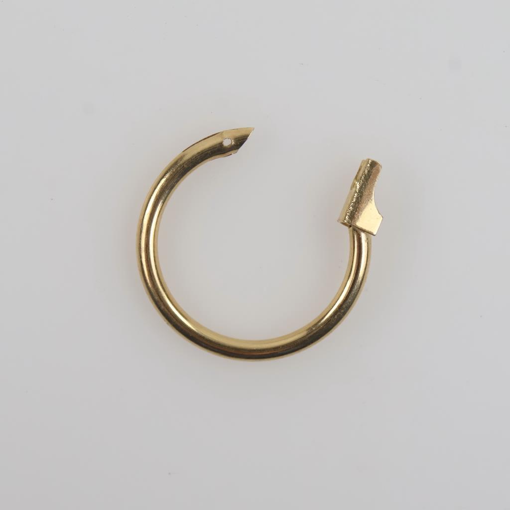 14kt Gold Hollow Hoop