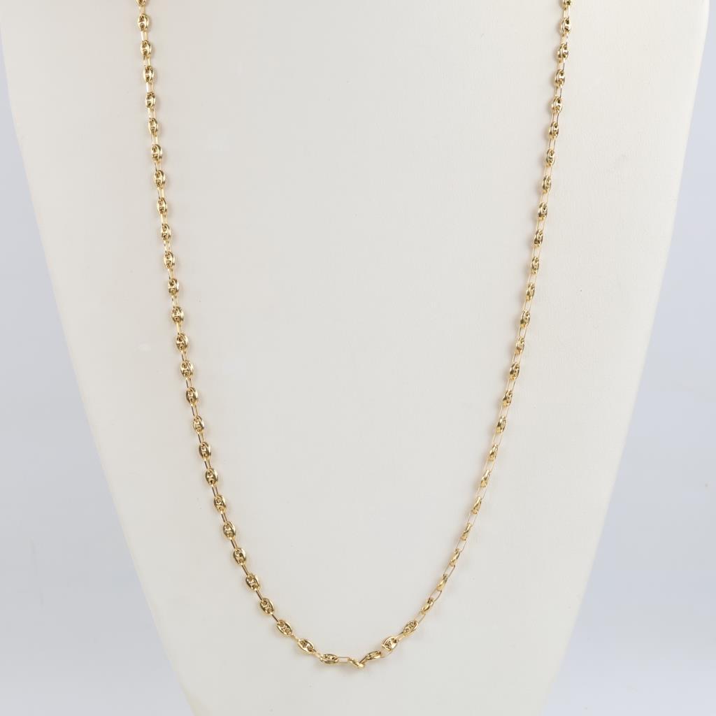14kt Gold Hollow Neckalce