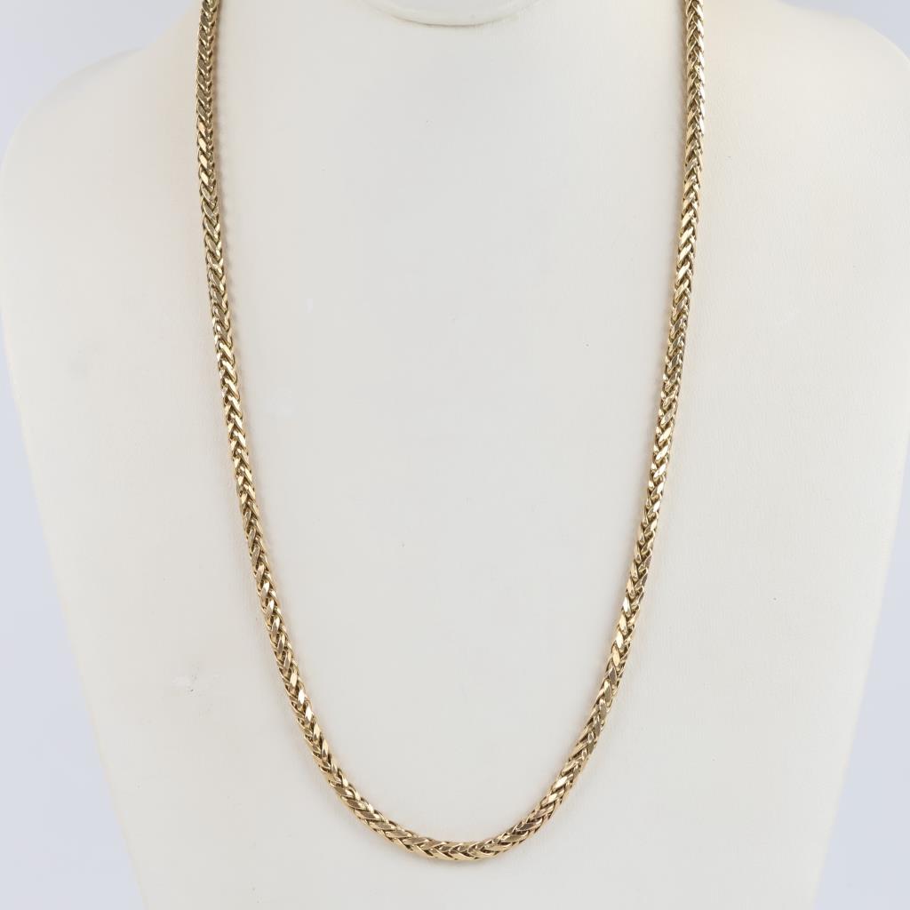 14kt Gold Hollow Necklace