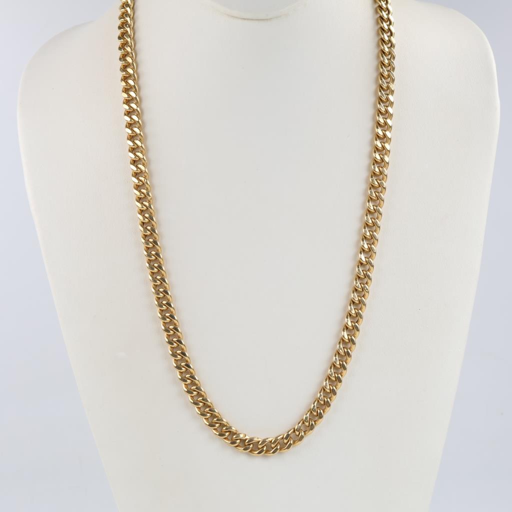 14kt Gold Hollow Necklace