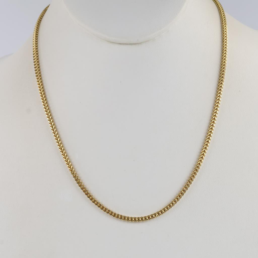 14kt Gold Hollow Necklace