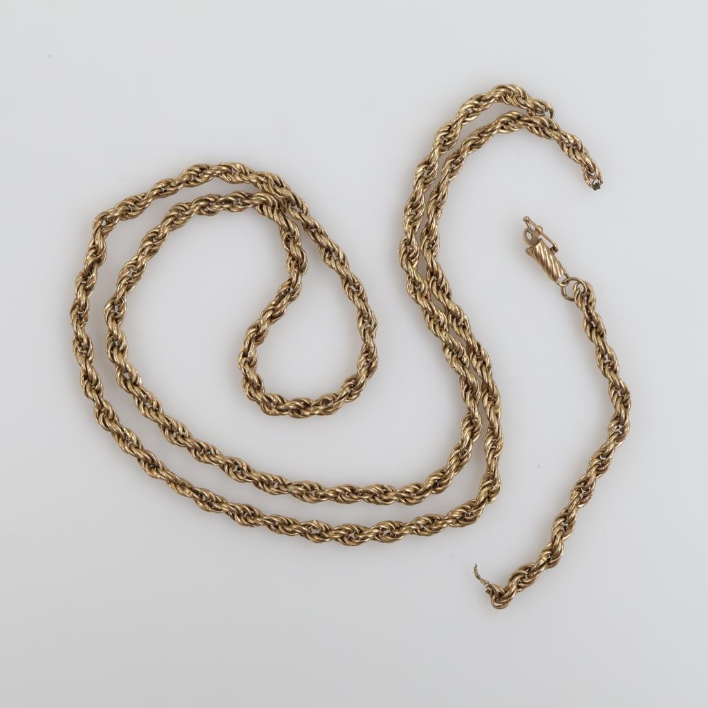 14kt Gold Hollow Necklace