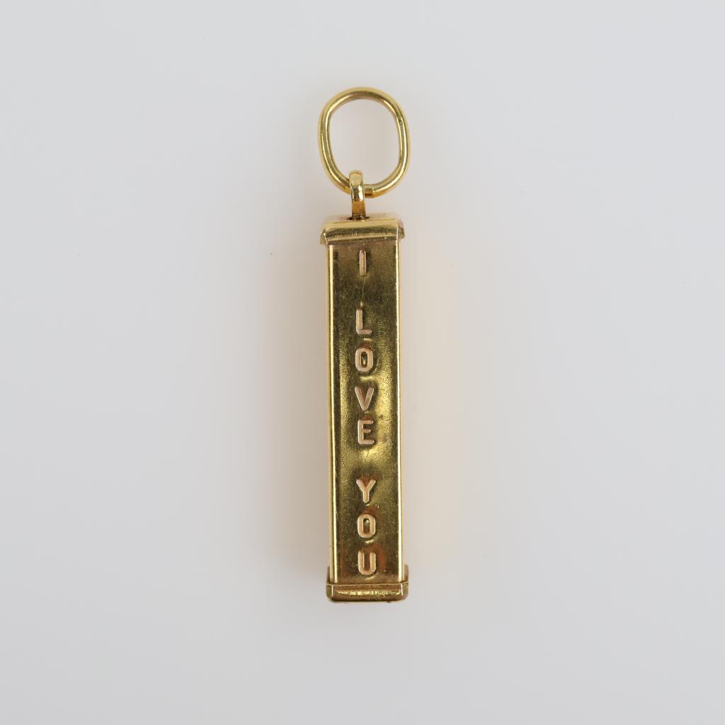 14kt Gold Hollow Pendant