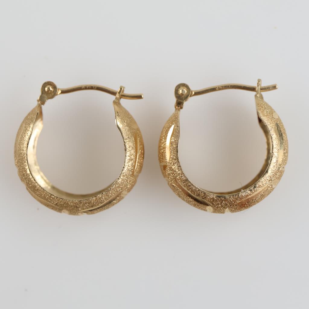 14kt Gold Hoop Earrings