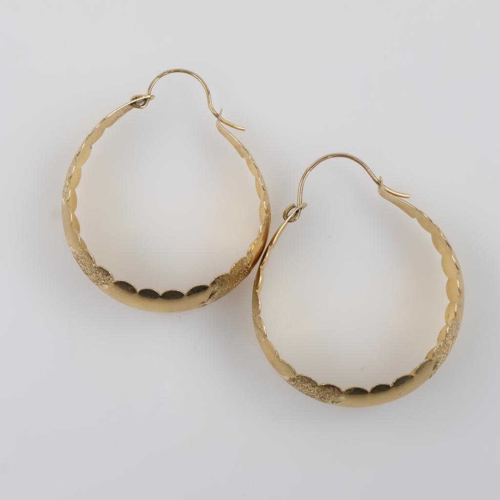 14kt Gold Hoop Earrings