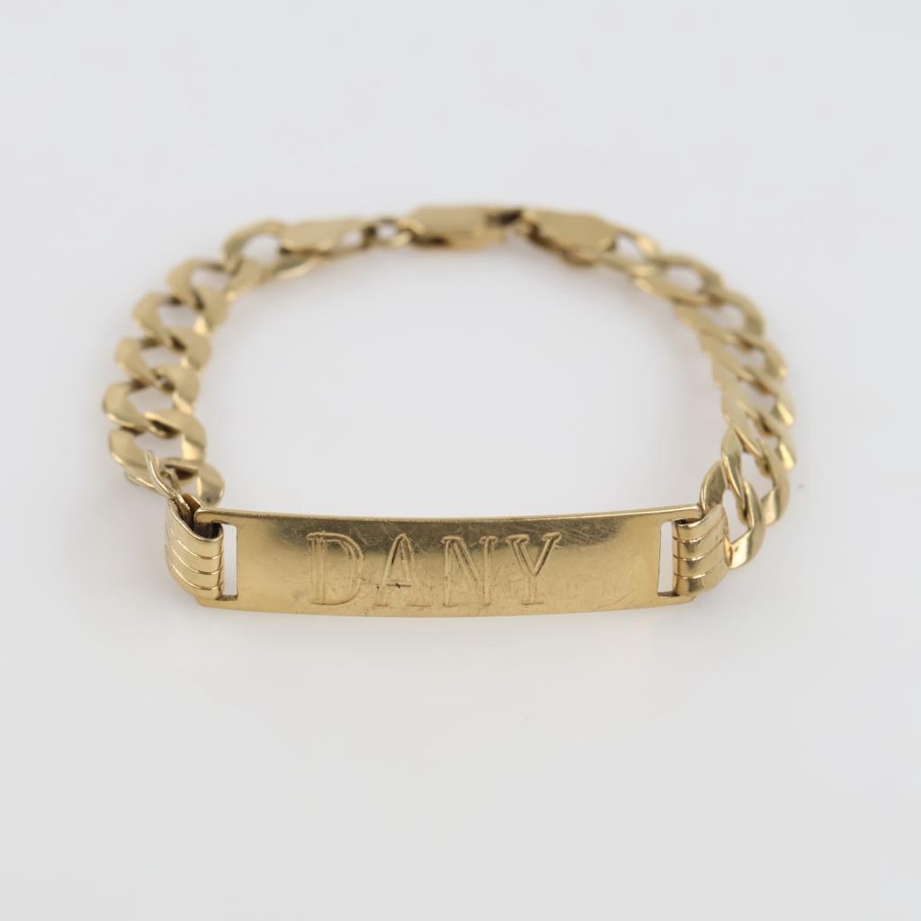 14kt Gold ID Bracelet