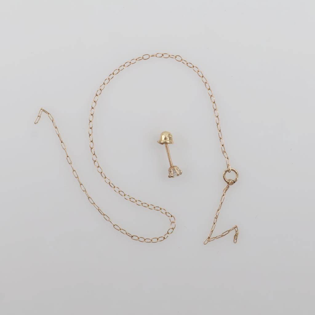 14kt Gold Jewelry, 2 Pieces