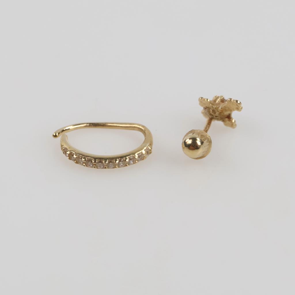 14kt Gold Jewelry, 2 Pieces