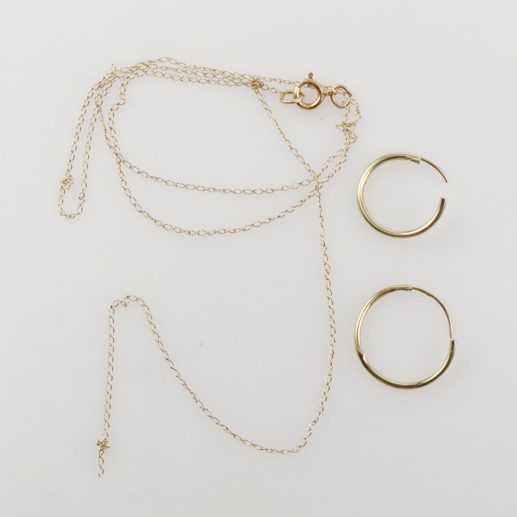 14kt Gold Jewelry, 3 Pieces Property Room