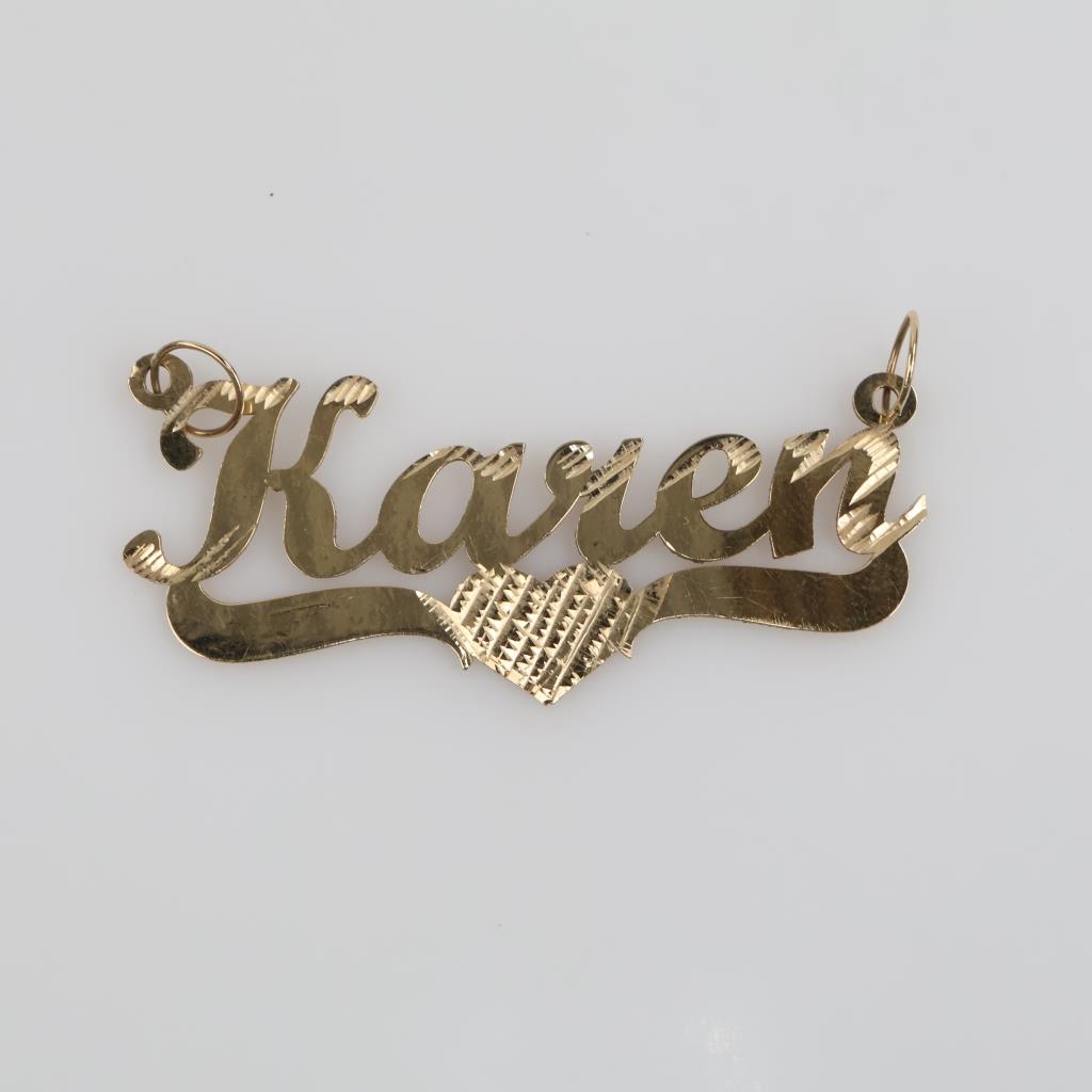 14kt Gold "Karen" Pendant