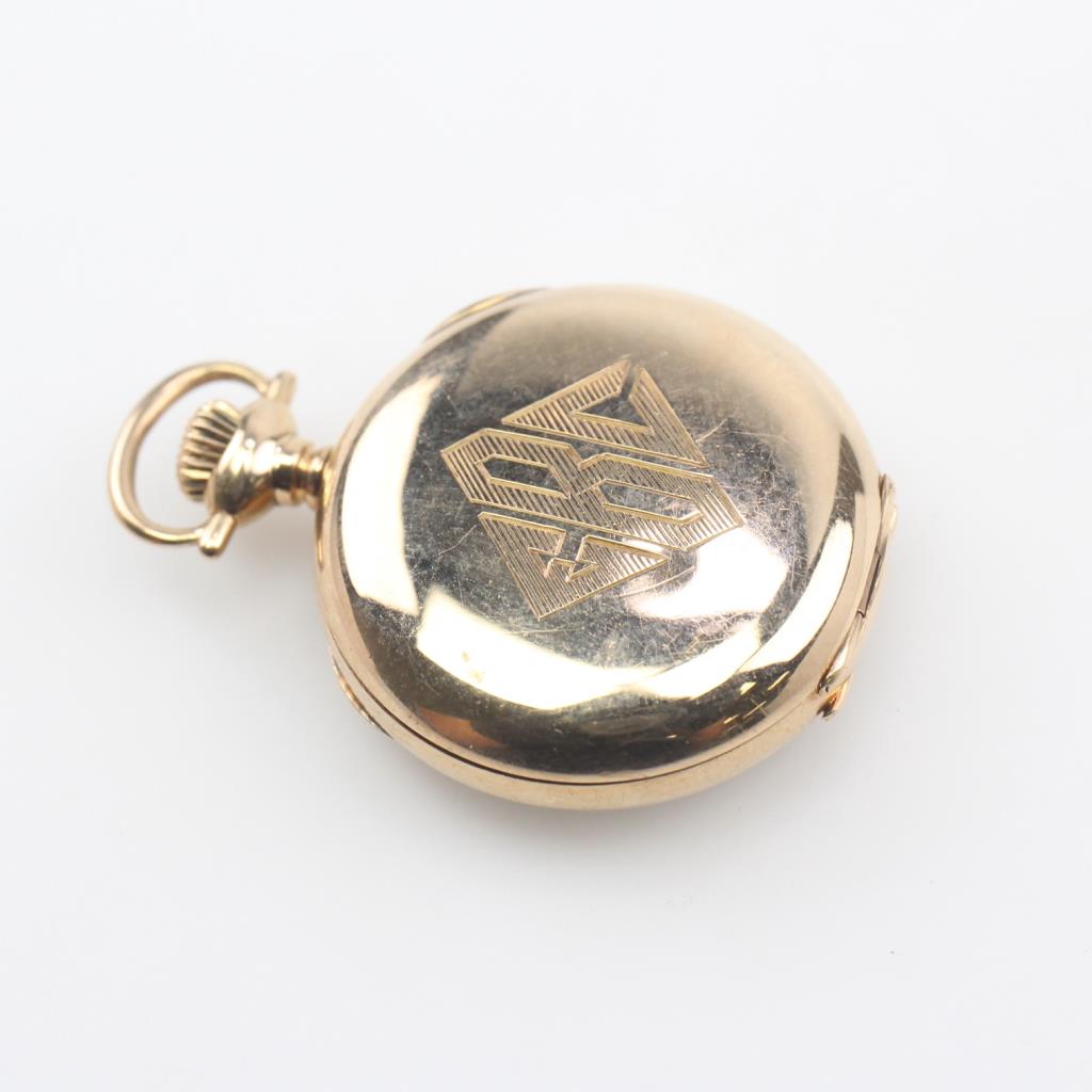 14kt Gold Lady Elgin Pocket Watch Property Room