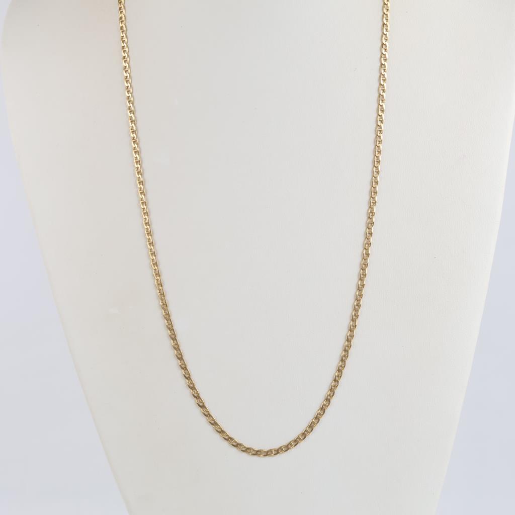 14kt Gold Mariner Chain Link Necklace
