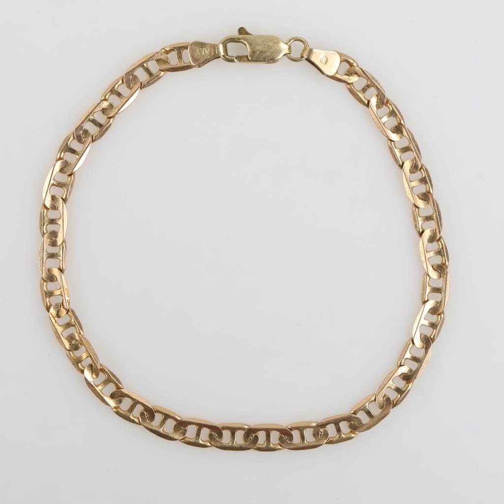 14kt Gold Mariner Link Bracelet